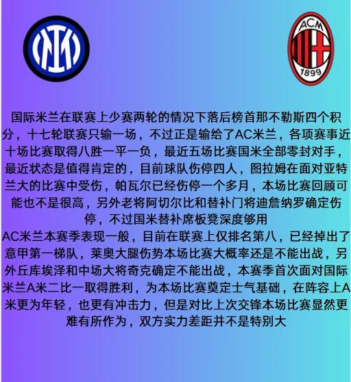 包含AC米兰失利成悬念，需提升状态的词条
